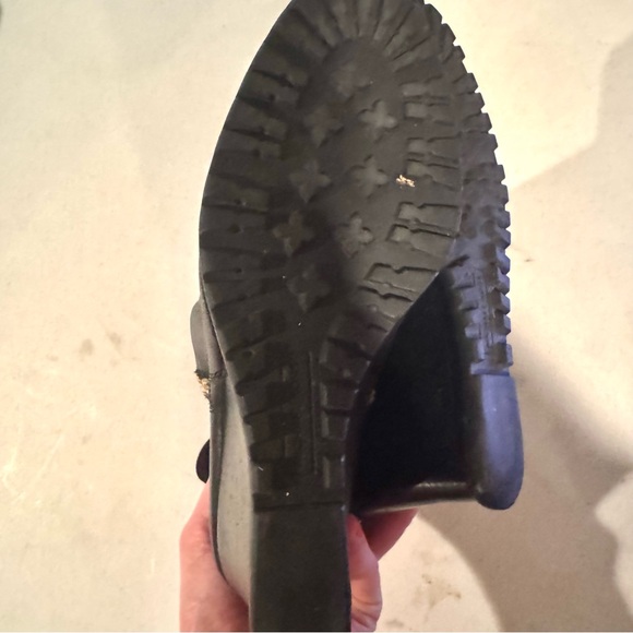 Michael Michael Kors Leather Double Zip Wedge Ankle Booties Black Size 9.5 - Picture 6 of 7